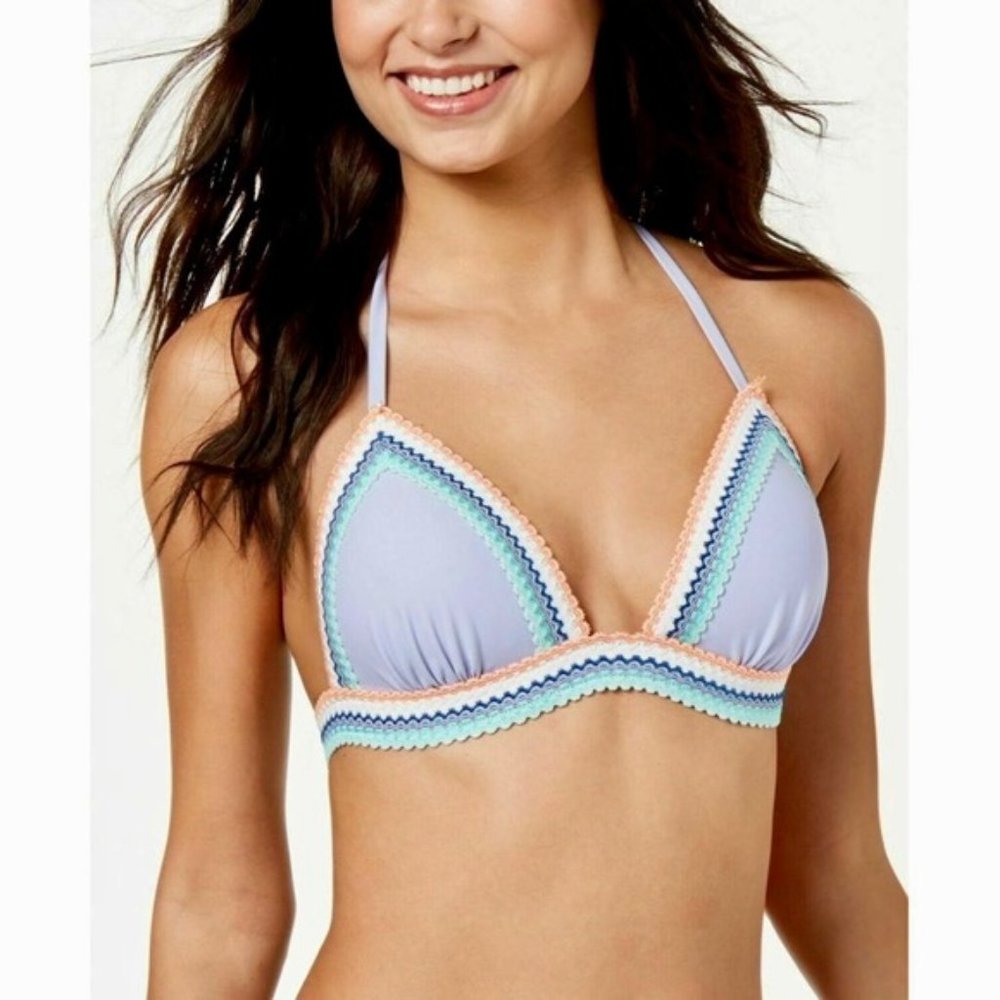 Hula Honey Juniors Smock And Roll Push Up Bikini Top Size XS